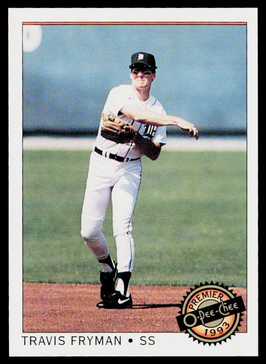Travis Fryman 1993 O-Pee-Chee Premier #102 Detroit Tigers