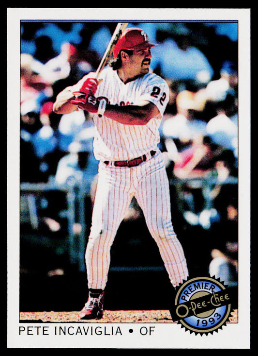 Pete Incaviglia 1993 O-Pee-Chee Premier #95 Philadelphia Phillies