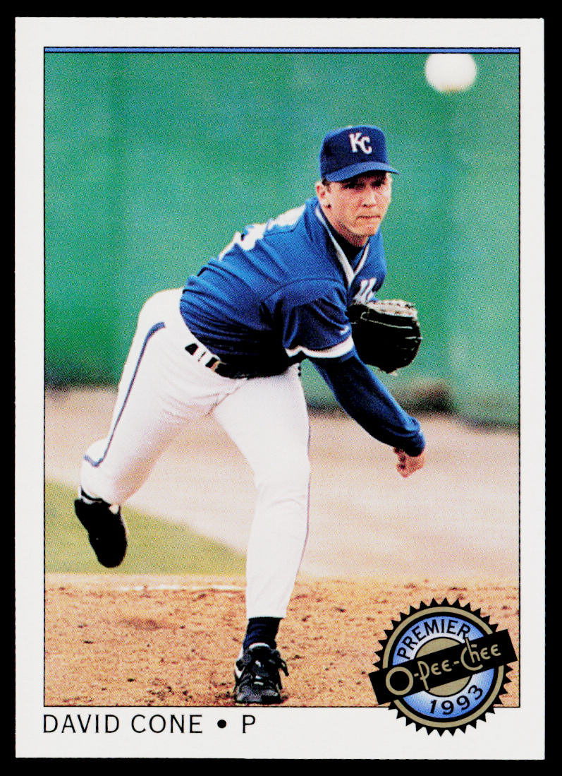 David Cone 1993 O-Pee-Chee Premier #92 Kansas City Royals