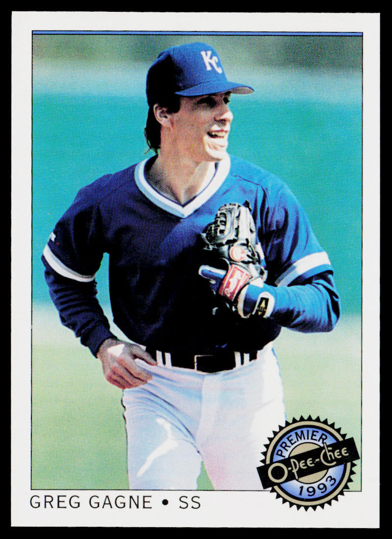 Greg Gagne 1993 O-Pee-Chee Premier #117 Kansas City Royals