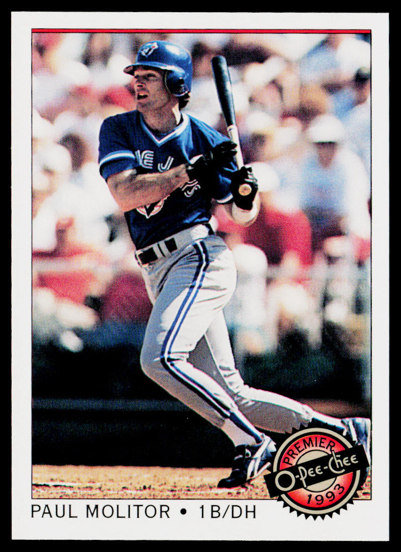 Paul Molitor 1993 O-Pee-Chee Premier #124 Toronto Blue Jays