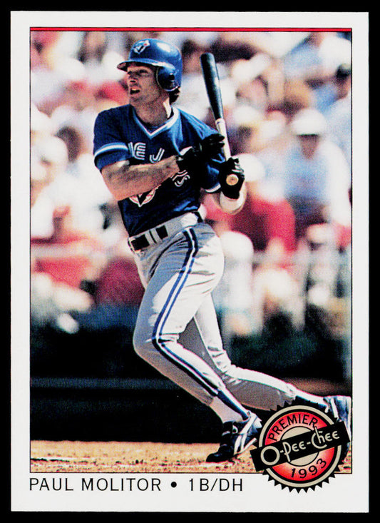 Paul Molitor 1993 O-Pee-Chee Premier #124 Toronto Blue Jays