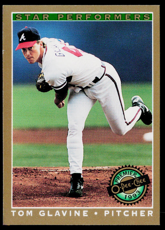 Tom Glavine 1993 O-Pee-Chee Premier Star Performers #21 Atlanta Braves