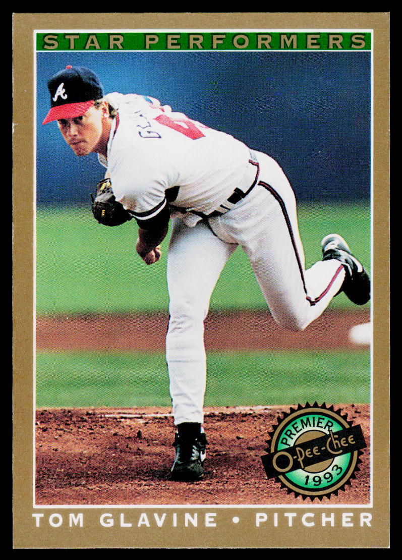 Tom Glavine 1993 O-Pee-Chee Premier Star Performers Foil #21 Atlanta Braves