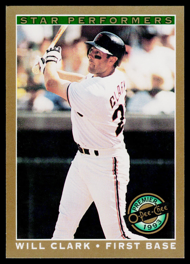 Will Clark 1993 O-Pee-Chee Premier Star Performers #12 San Francisco Giants