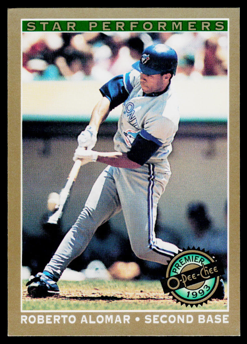 Roberto Alomar 1993 O-Pee-Chee Premier Star Performers #3 Toronto Blue Jays