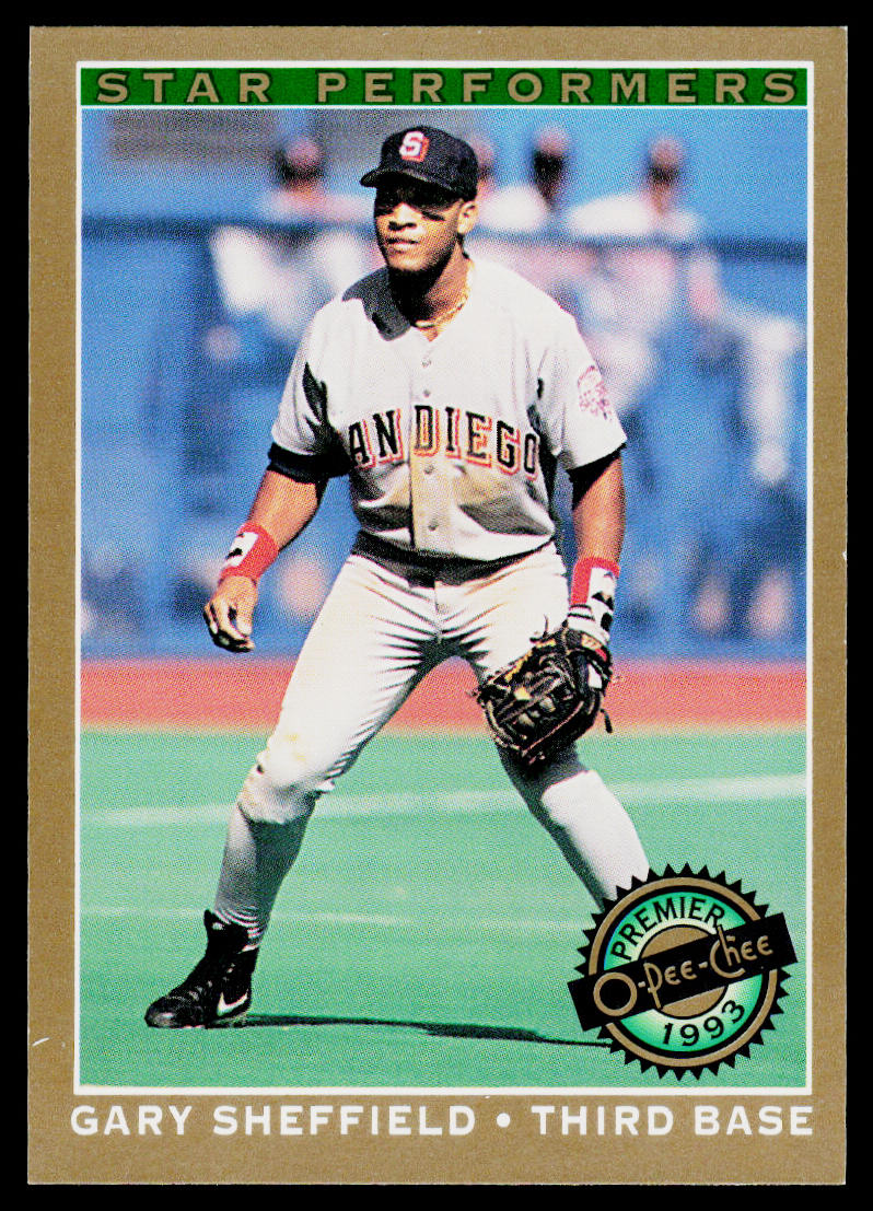 Gary Sheffield 1993 O-Pee-Chee Premier Star Performers #6 San Diego Padres