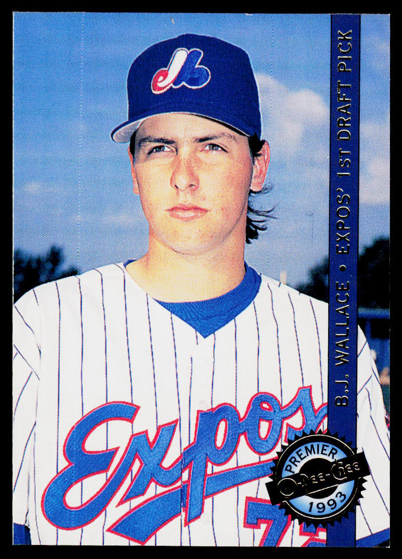 B.J. Wallace 1993 O-Pee-Chee Premier Top Draft Picks #1 Montreal Expos