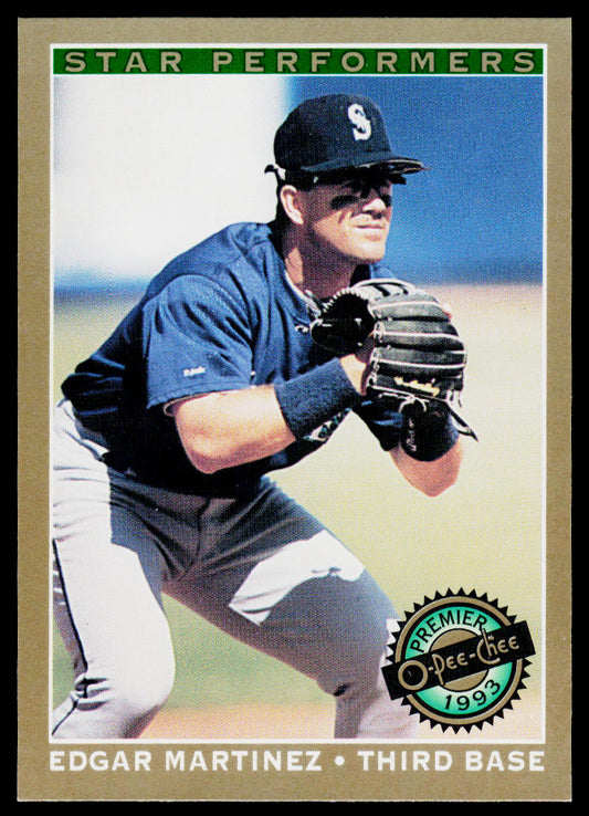 Edgar Martinez 1993 O-Pee-Chee Premier Star Performers #5 Seattle Mariners