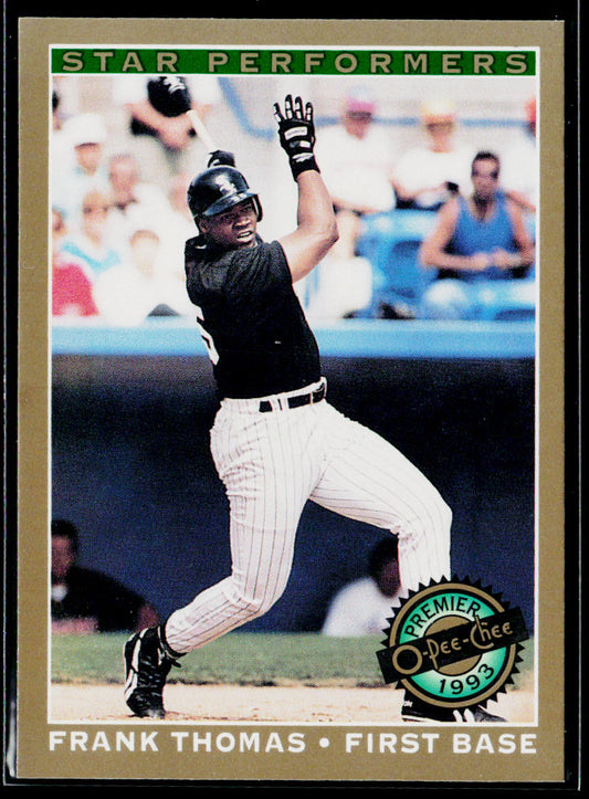 Frank Thomas 1993 O-Pee-Chee Premier Star Performers #1 Chicago White Sox