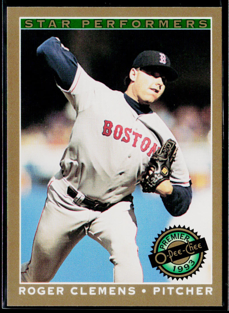 Roger Clemens 1993 O-Pee-Chee Premier Star Performers #18 Boston Red Sox