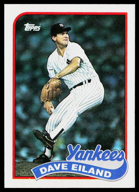 Dave Eiland 1989 Topps #8 RC New York Yankees