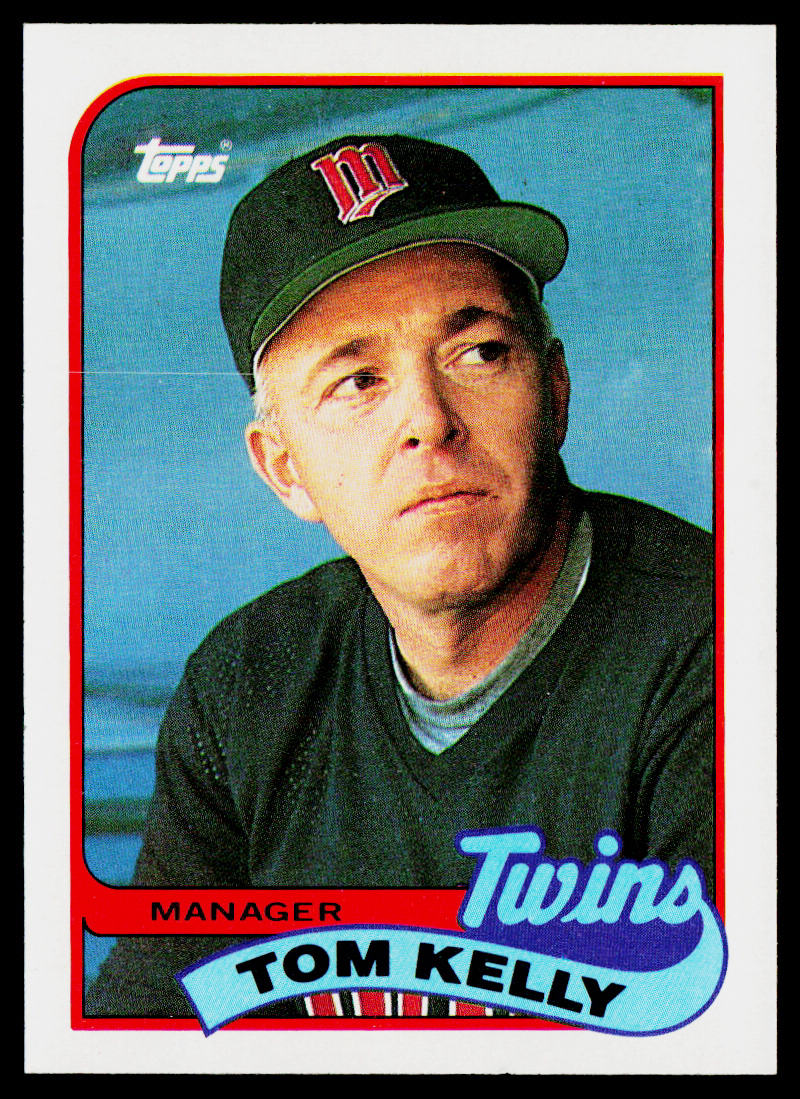 Tom Kelly 1989 Topps #14 Minnesota Twins