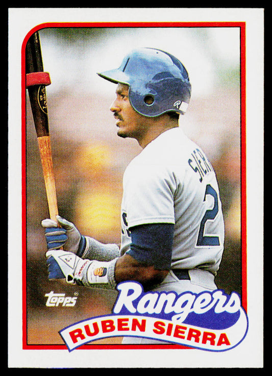 Ruben Sierra 1989 Topps #53 Texas Rangers