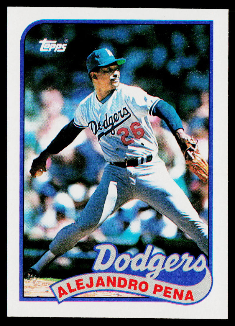 Alejandro Pena 1989 Topps #57 Los Angeles Dodgers