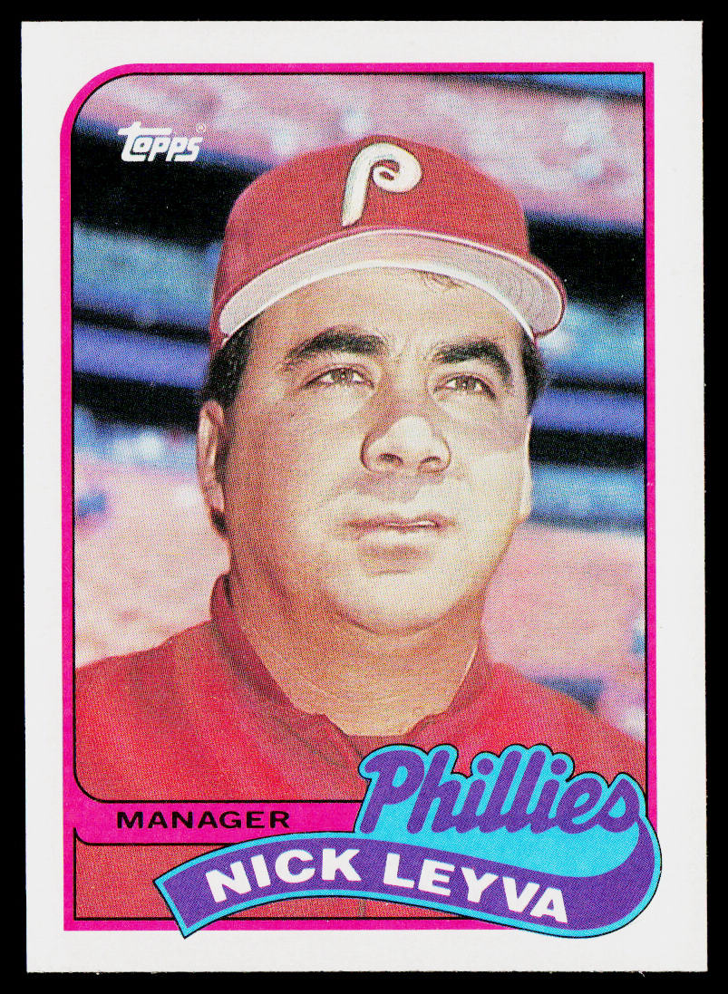 Nick Leyva 1989 Topps #74 Philadelphia Phillies