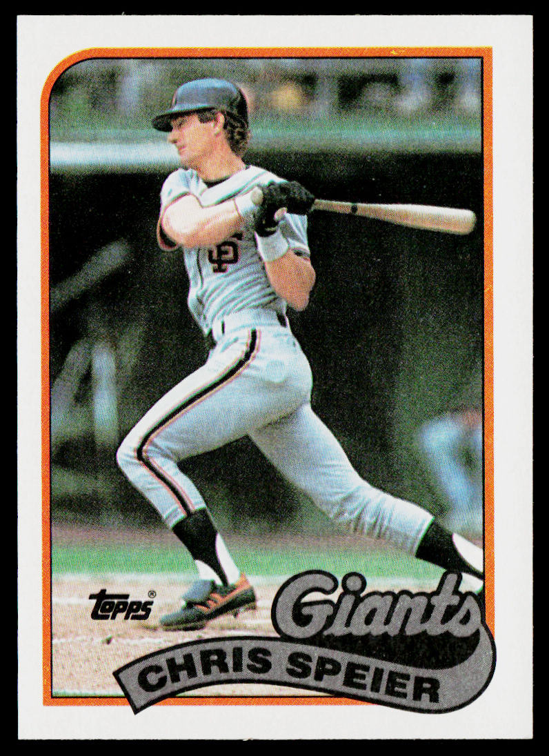Chris Speier 1989 Topps #94 San Francisco Giants