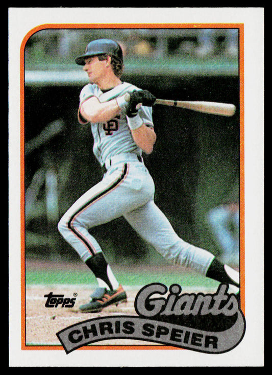 Chris Speier 1989 Topps #94 San Francisco Giants