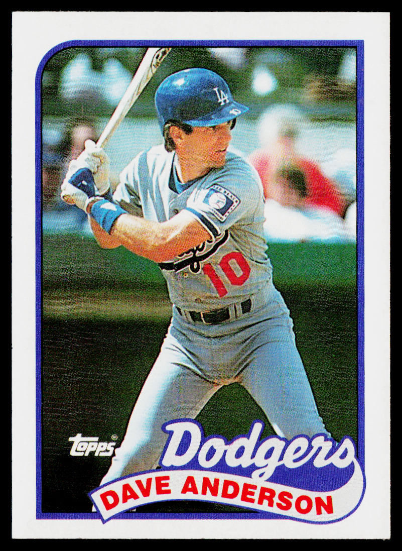 Dave Anderson 1989 Topps #117 Los Angeles Dodgers