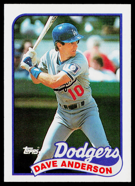 Dave Anderson 1989 Topps #117 Los Angeles Dodgers