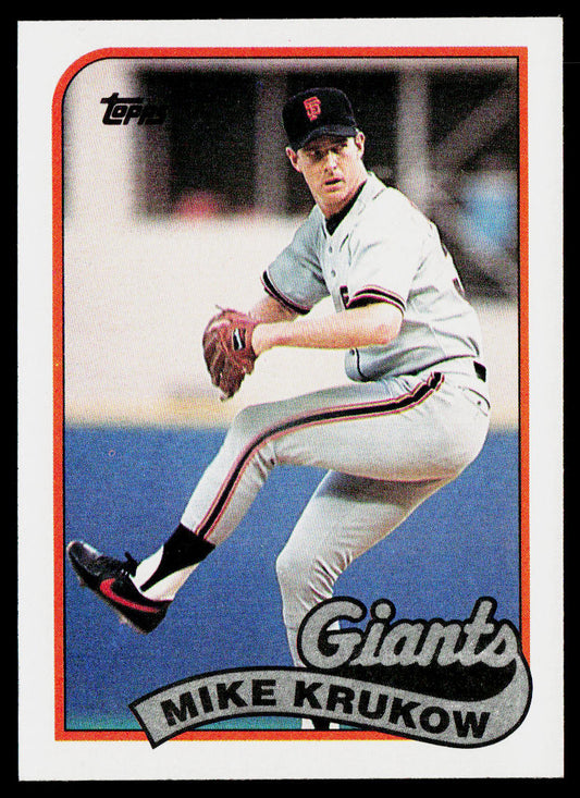 Mike Krukow 1989 Topps #125 San Francisco Giants