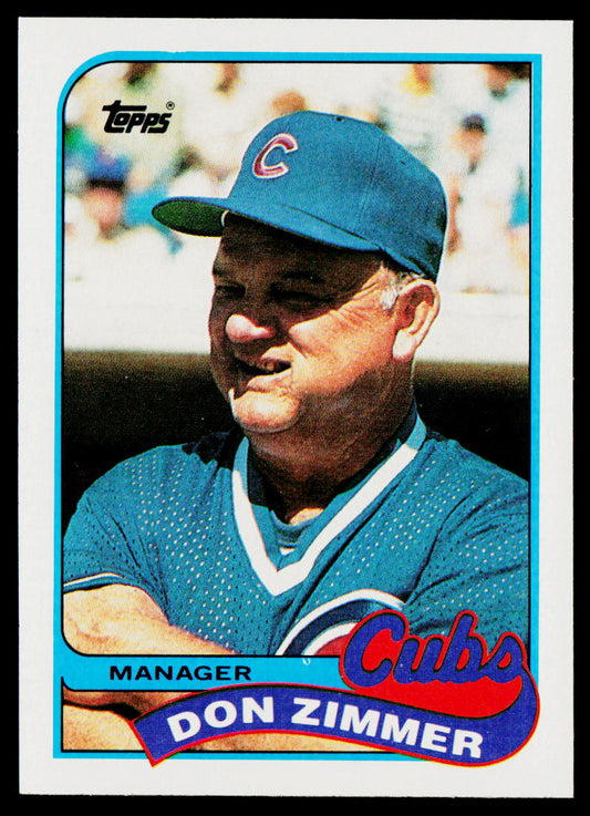 Don Zimmer 1989 Topps #134 Chicago Cubs