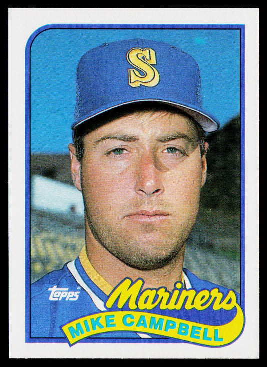 Mike Campbell 1989 Topps #143 Seattle Mariners