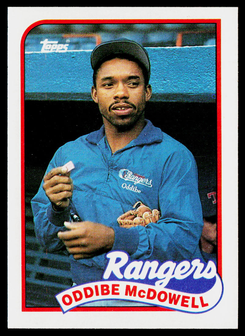 Oddibe McDowell 1989 Topps #183 Texas Rangers