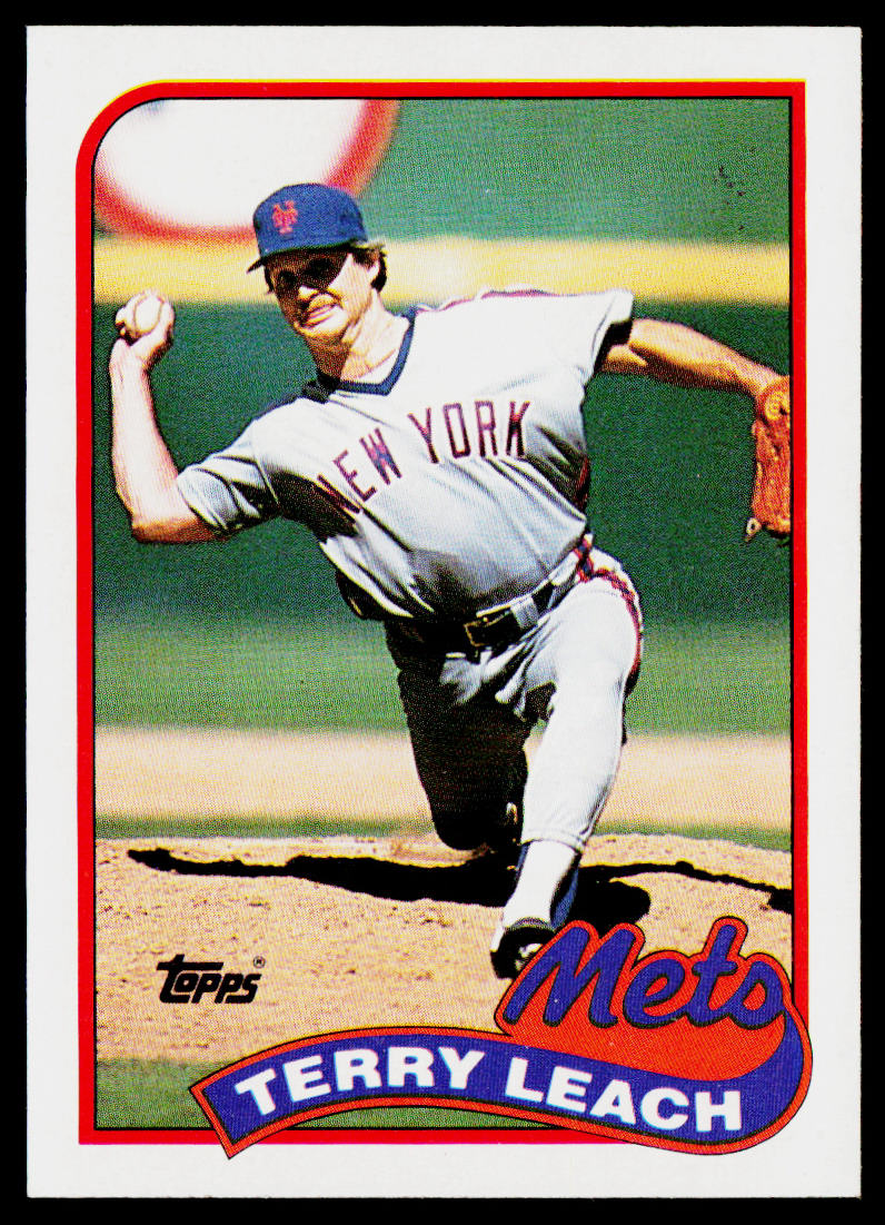 Terry Leach 1989 Topps #207 New York Mets