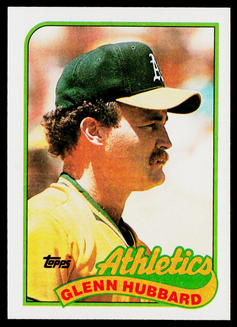 Glenn Hubbard 1989 Topps #237 Oakland Athletics