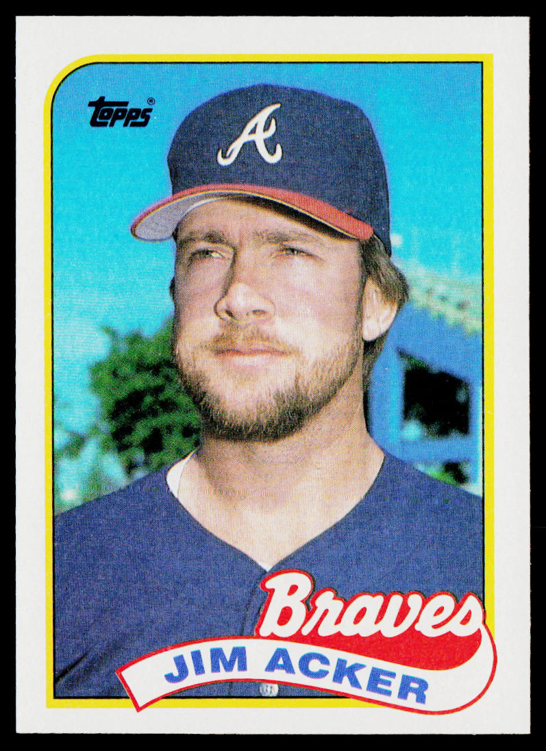 Jim Acker 1989 Topps #244 Atlanta Braves