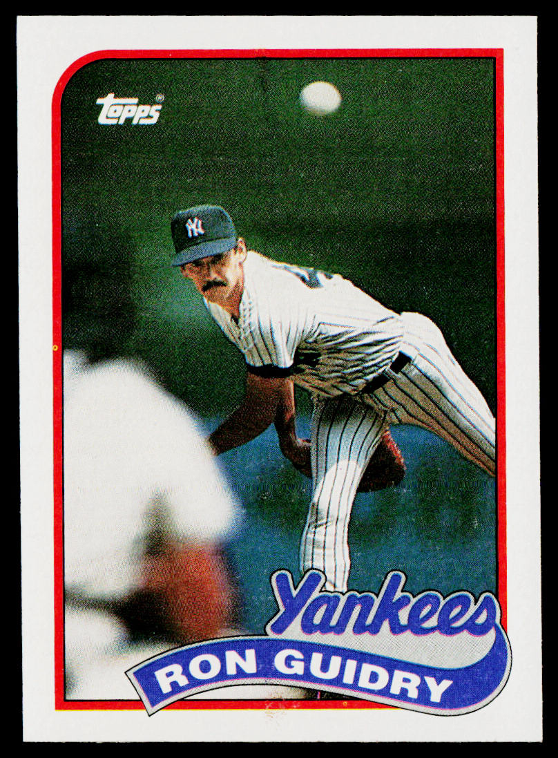Ron Guidry 1989 Topps #255 New York Yankees