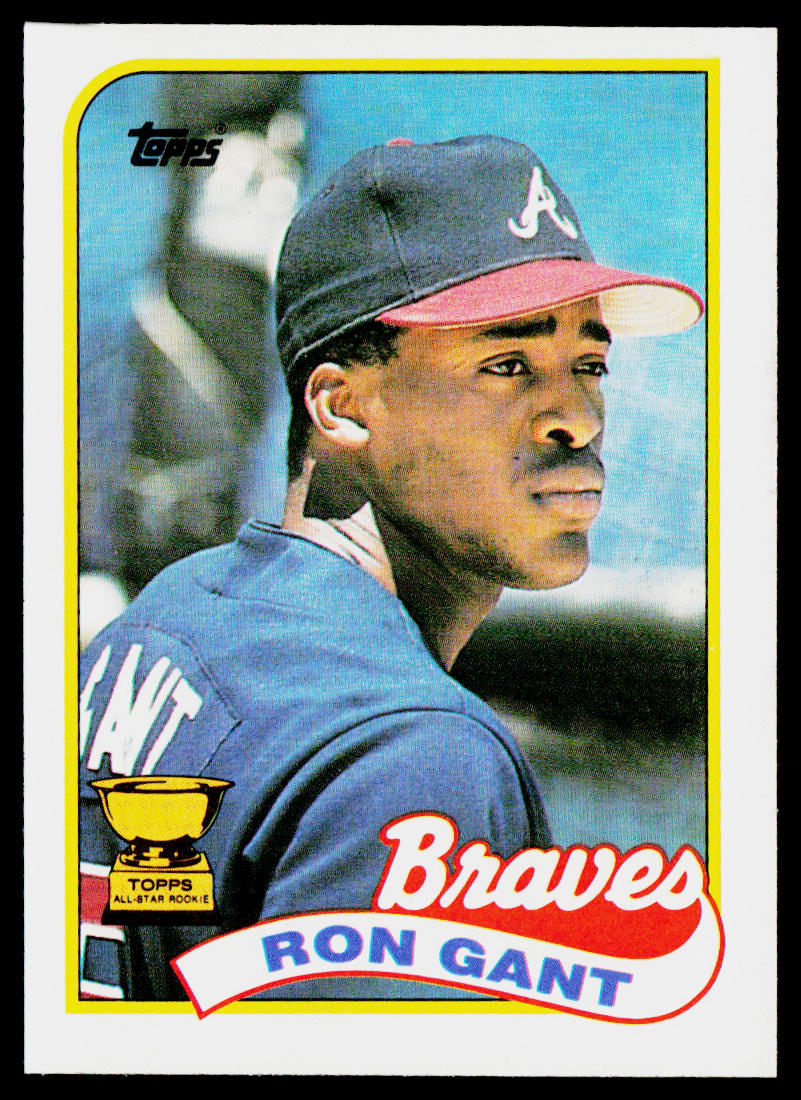 Ron Gant 1989 Topps #296 Atlanta Braves