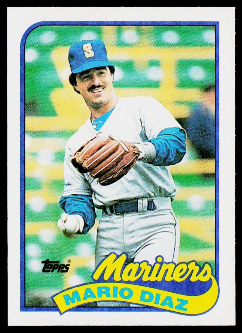 Mario Diaz 1989 Topps #309 Seattle Mariners