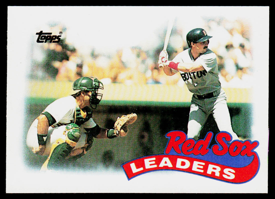 Red Sox Leaders 1989 Topps #321 Boston Red Sox