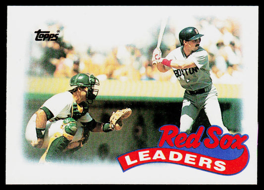 Red Sox Leaders 1989 Topps #321 Boston Red Sox