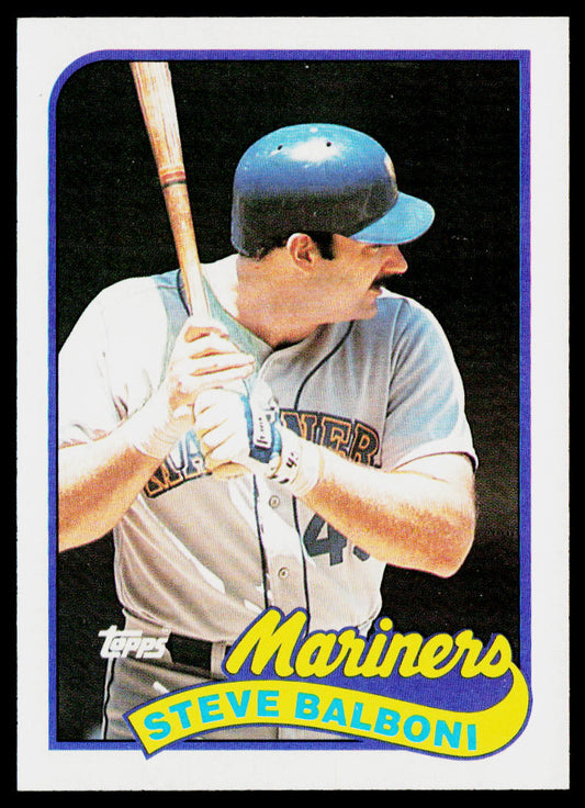 Steve Balboni 1989 Topps #336 Seattle Mariners
