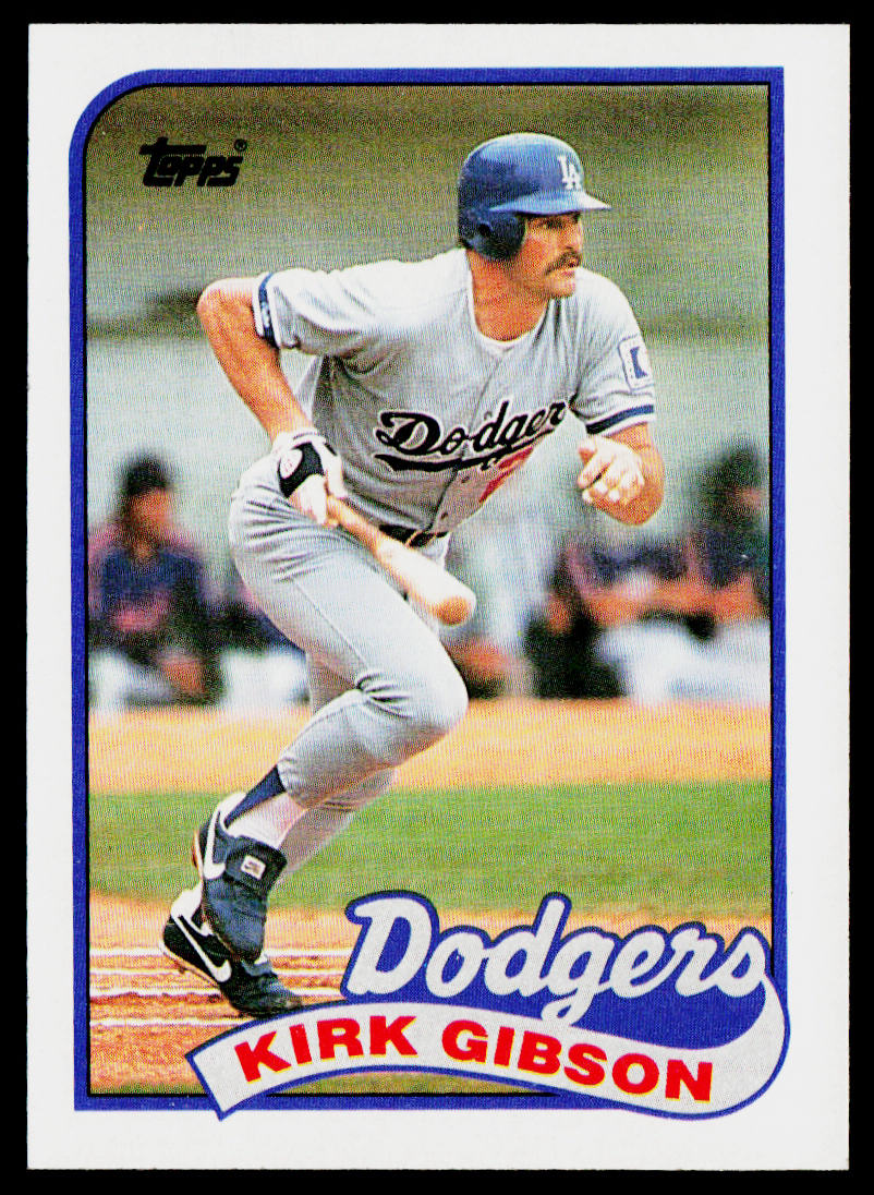 Kirk Gibson 1989 Topps #340 Los Angeles Dodgers