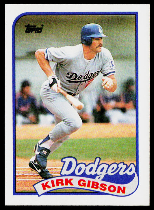 Kirk Gibson 1989 Topps #340 Los Angeles Dodgers