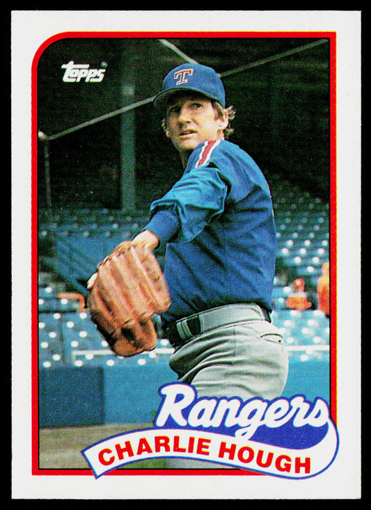 Charlie Hough 1989 Topps #345 Texas Rangers