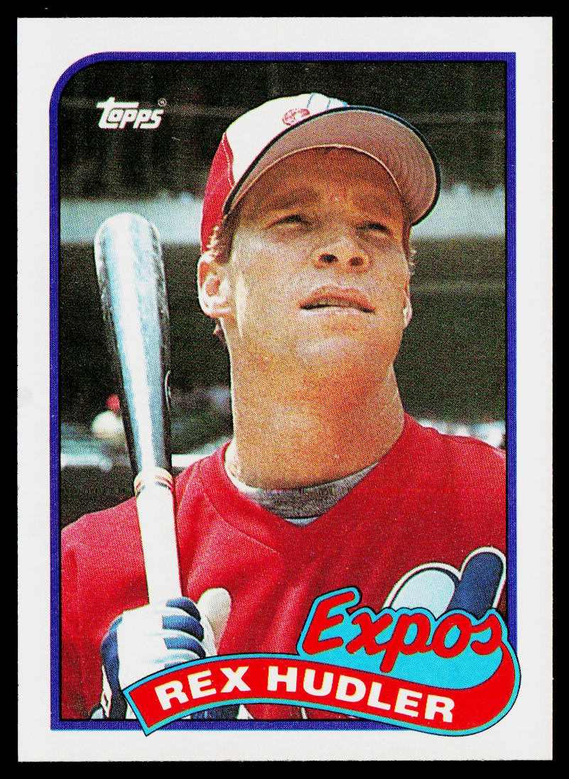 Rex Hudler 1989 Topps #346 Montreal Expos