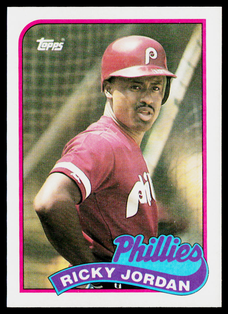Ricky Jordan 1989 Topps #358 RC Philadelphia Phillies