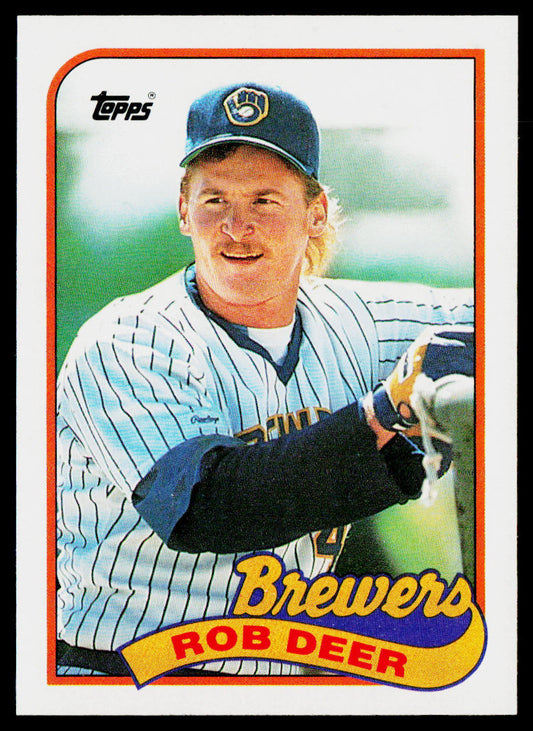 Rob Deer 1989 Topps #364 Milwaukee Brewers