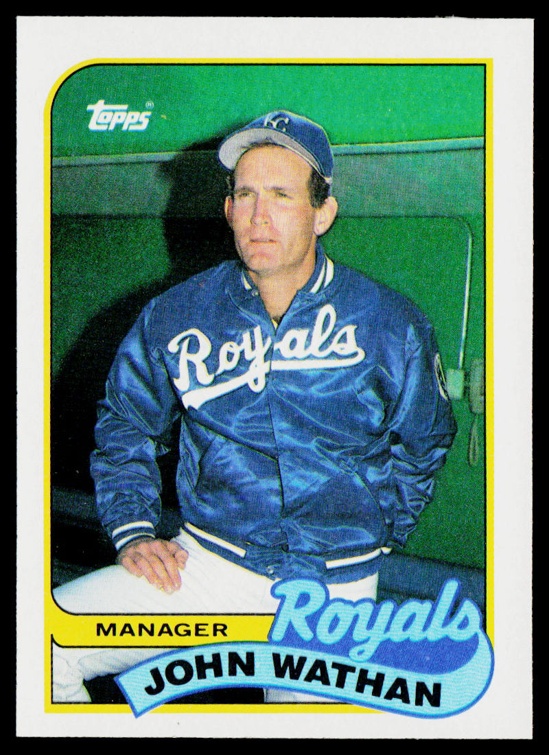 John Wathan 1989 Topps #374 Kansas City Royals