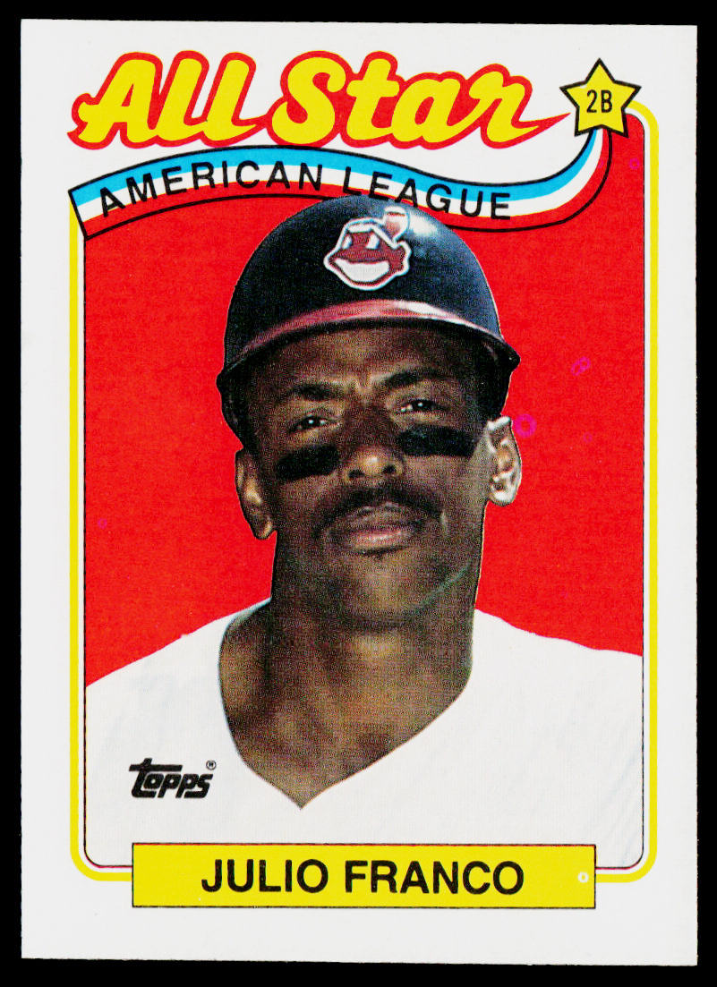 Julio Franco 1989 Topps #398 Cleveland Indians