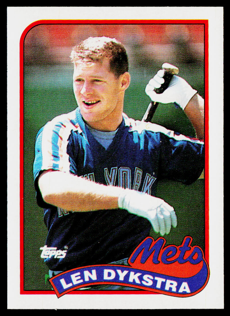Len Dykstra 1989 Topps #435 New York Mets