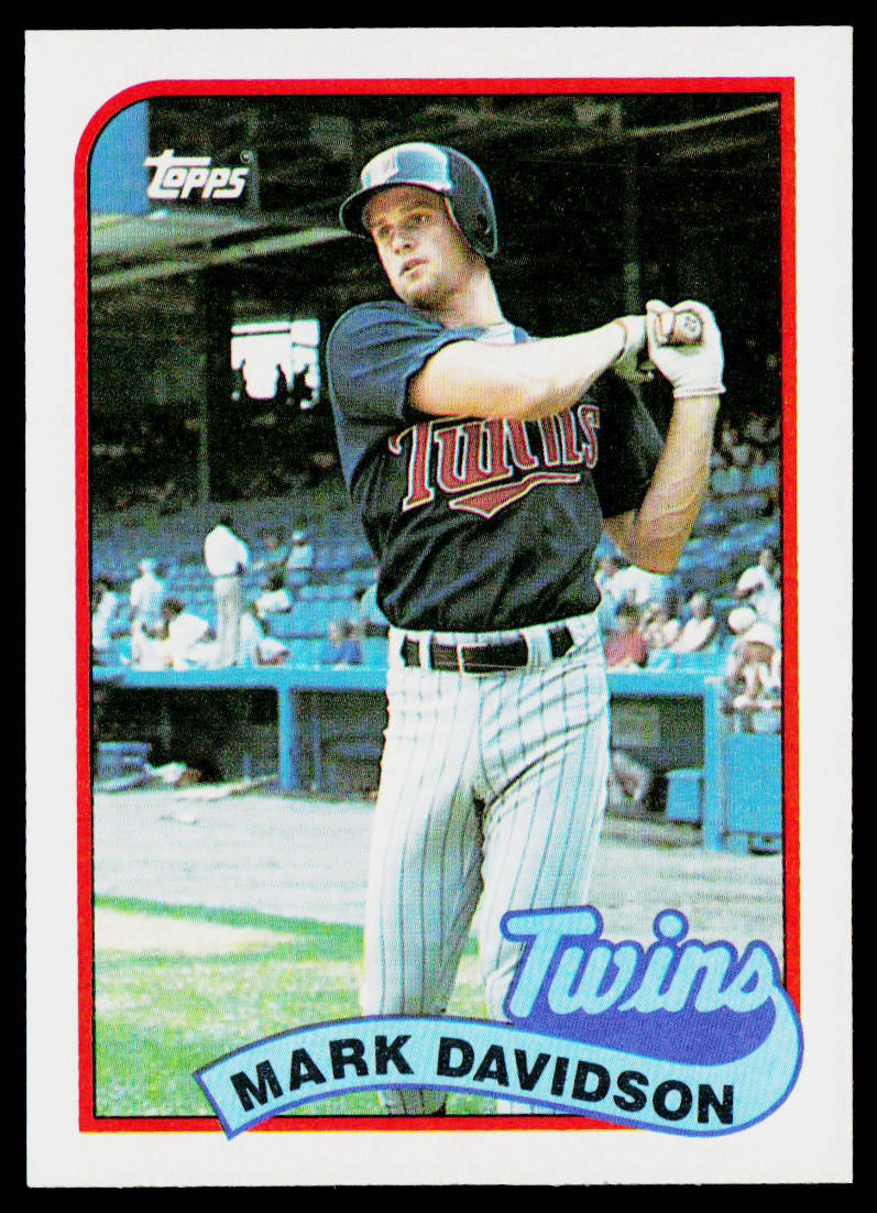 Mark Davidson 1989 Topps #451 Minnesota Twins