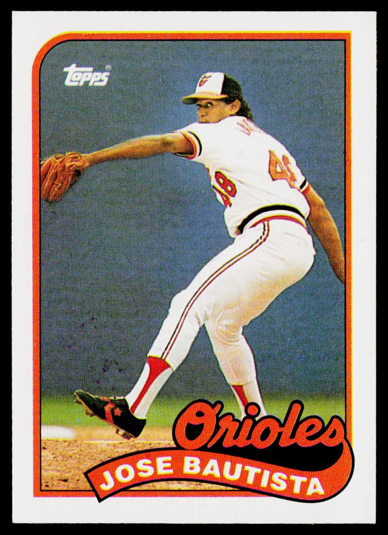 Jose Bautista 1989 Topps #469 RC Baltimore Orioles