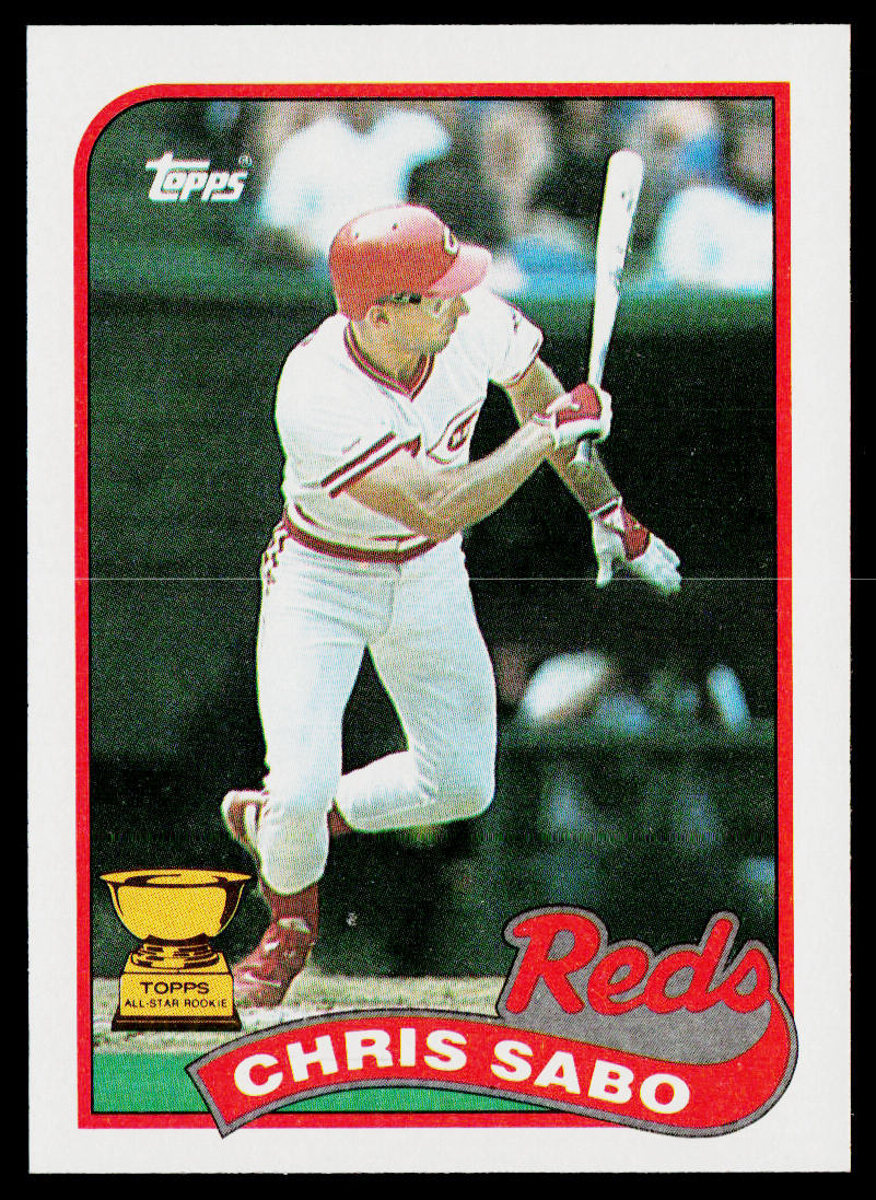 Chris Sabo 1989 Topps #490 RC Cincinnati Reds
