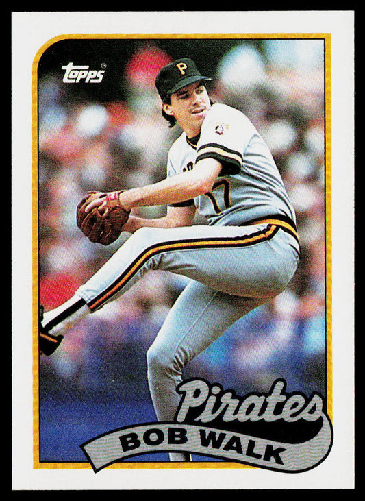 Bob Walk 1989 Topps #504 Pittsburgh Pirates